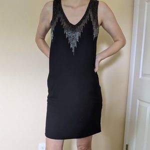 Black sparkle mini dress